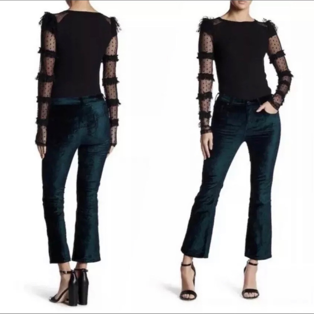 Free People - Velvet Crop Flare Pants